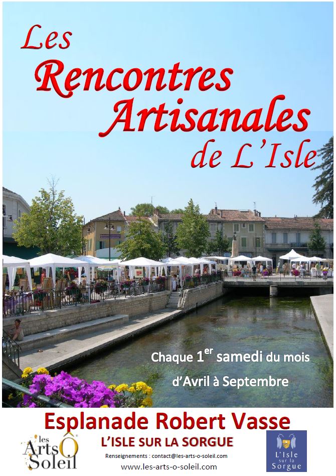 Affiche Artisanales L'Isle 2016